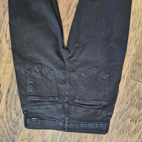 Mother Denim Sz 25 High Waisted Looker Ankle Fray Guilty Flash Beaded MSRP $238 - Picture 9 of 12